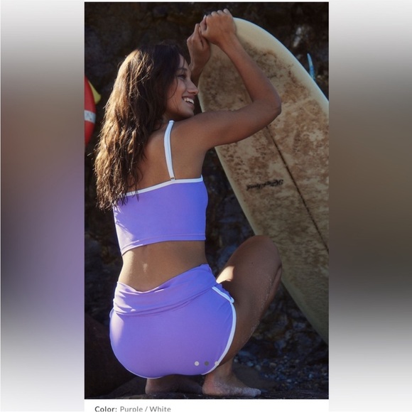 FP x Salt Gypsy Bikini Set Spaghetti Strap Crop Top Betty Surf Bottoms Small NEW - Picture 2 of 10